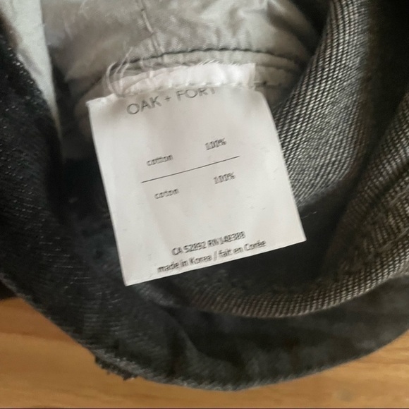 OAK + FORT BLACK  STRAIGHT JEANS - S - Picture 9 of 14